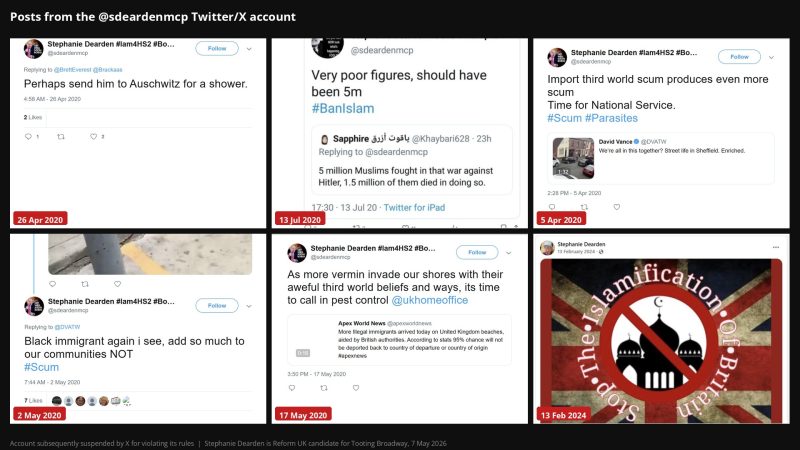 Posts from Stephanie Dearden, Reform UK candidate in Tooting Broadway