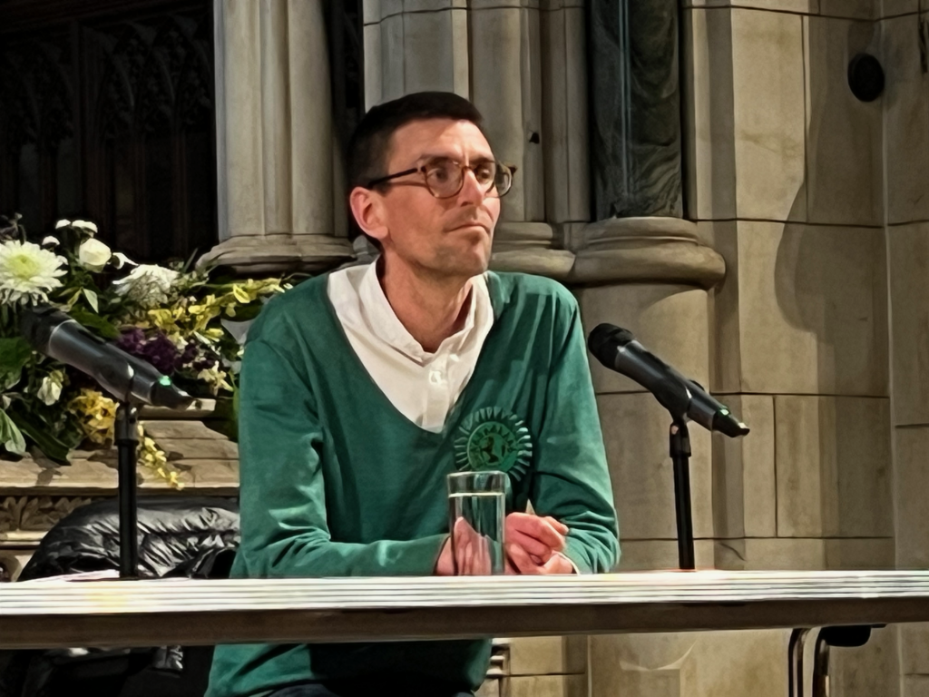 roehampton-hustings - 4 - Putney.news Christopher Poole, Green Party candidate