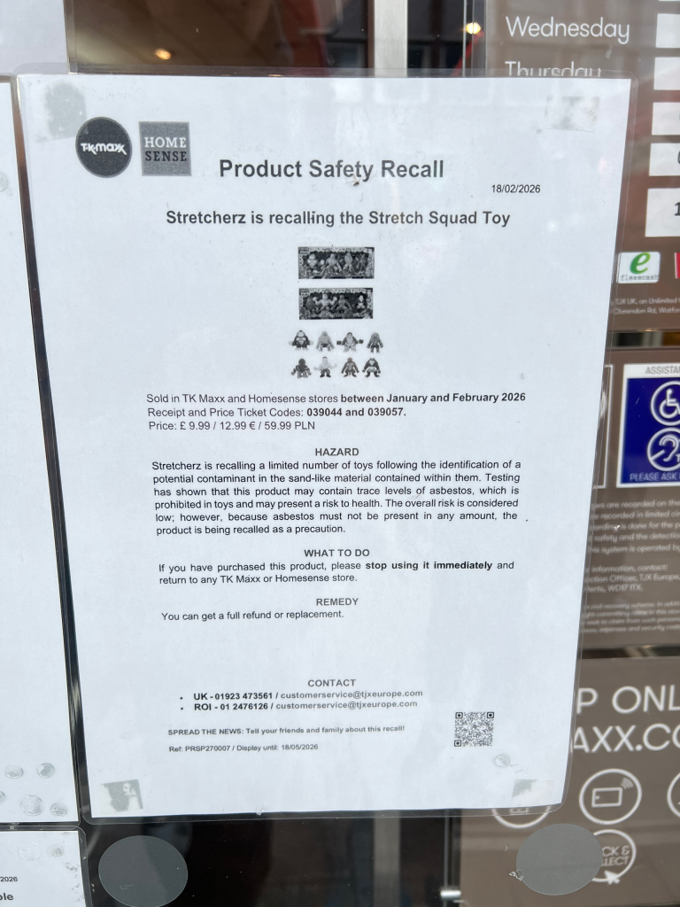 Recall notice