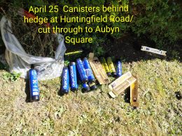 NO2 canisters dumped