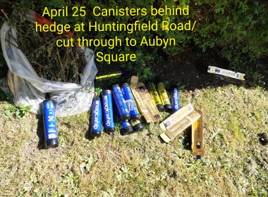 NO2 canisters dumped