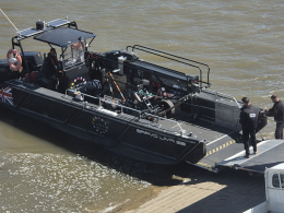 Professional film crew spotted at Putney Embankment. Pic: Ed Coke