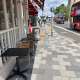 Pavment outside Franco Manca on Putney High Street