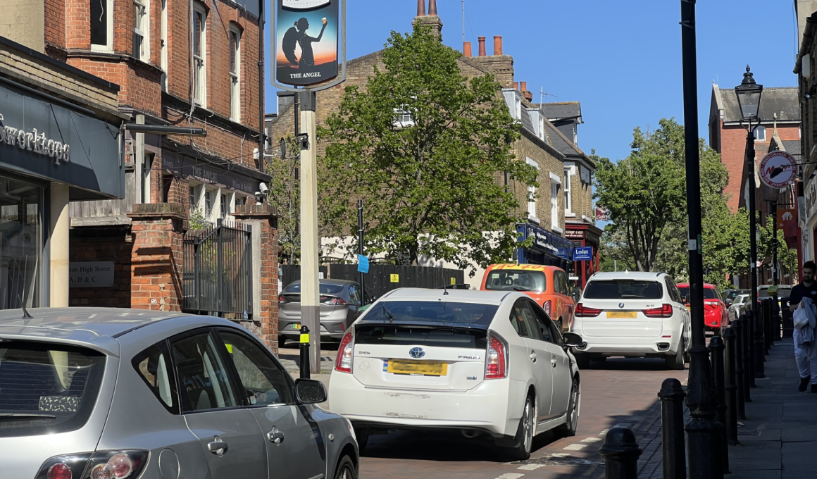 The Angel pub on Roehampton High Street