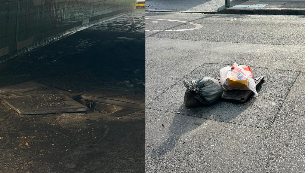 Manhole covers have come off