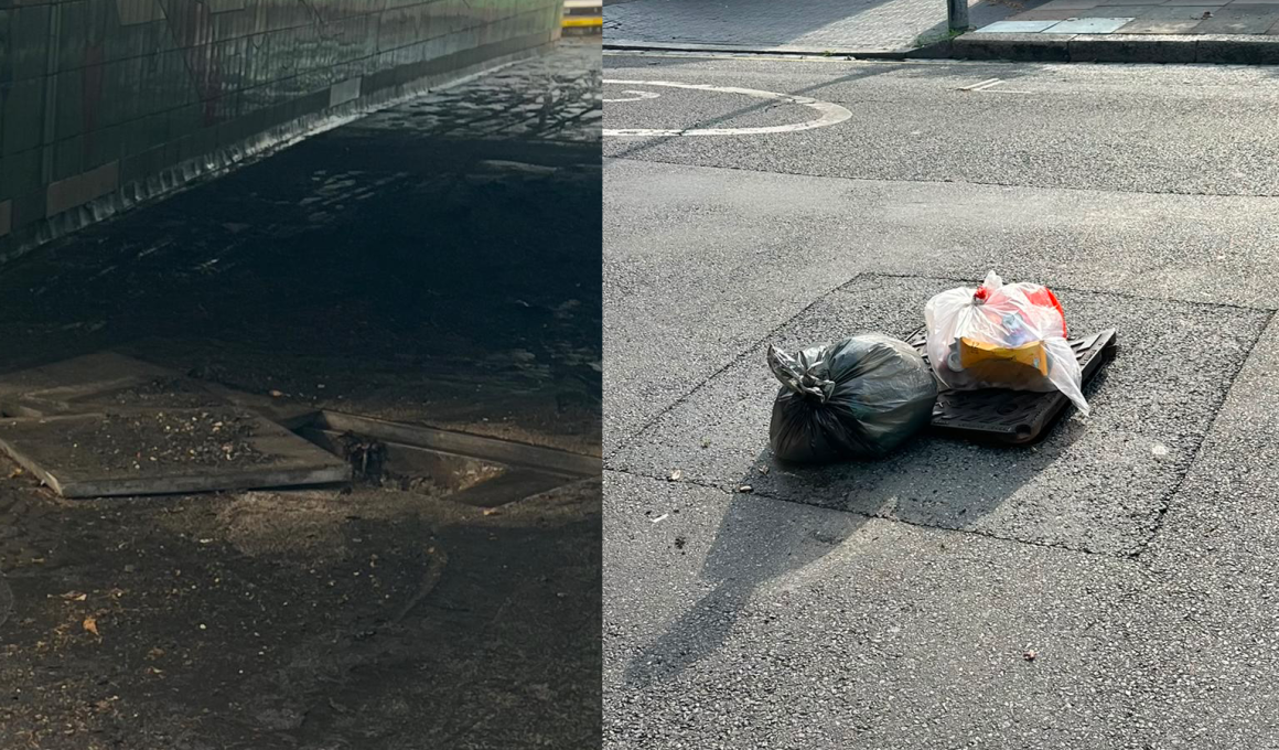 Manhole covers have come off