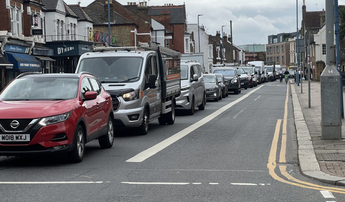 Traffic on Putney Bridge Road