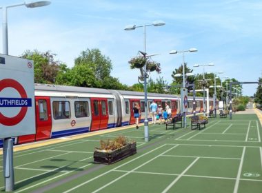 Southfields Tube station during Wimbledon