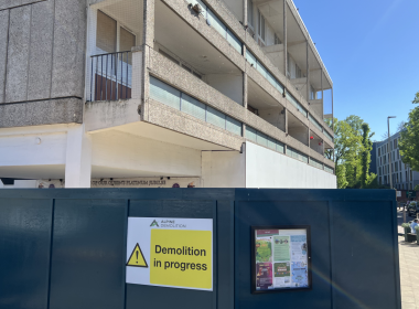 Demolition site on the Alton Estate in Roehampton