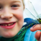 Boy with dragonfly
