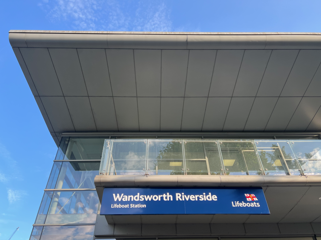 Riverside lifeboat house