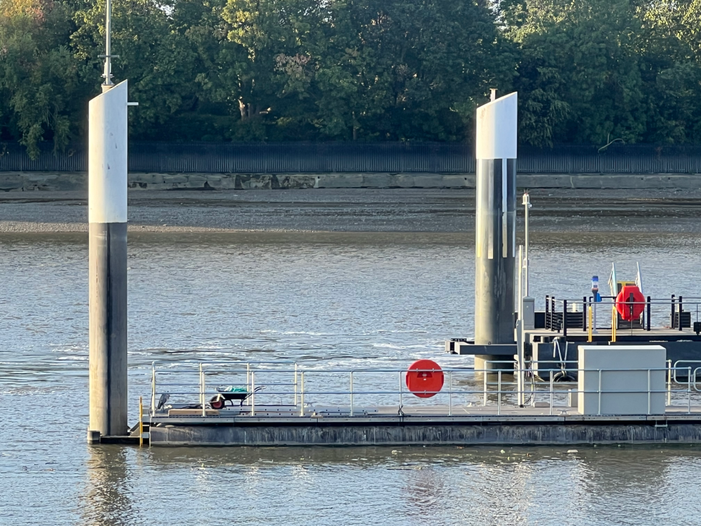 The Thames and the pier from which the lifeboats will be launching in future