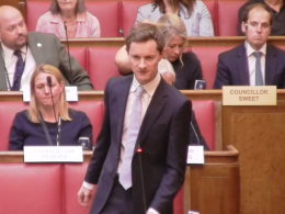 Aled Richard-Jones in Wandsworth Council chamber.