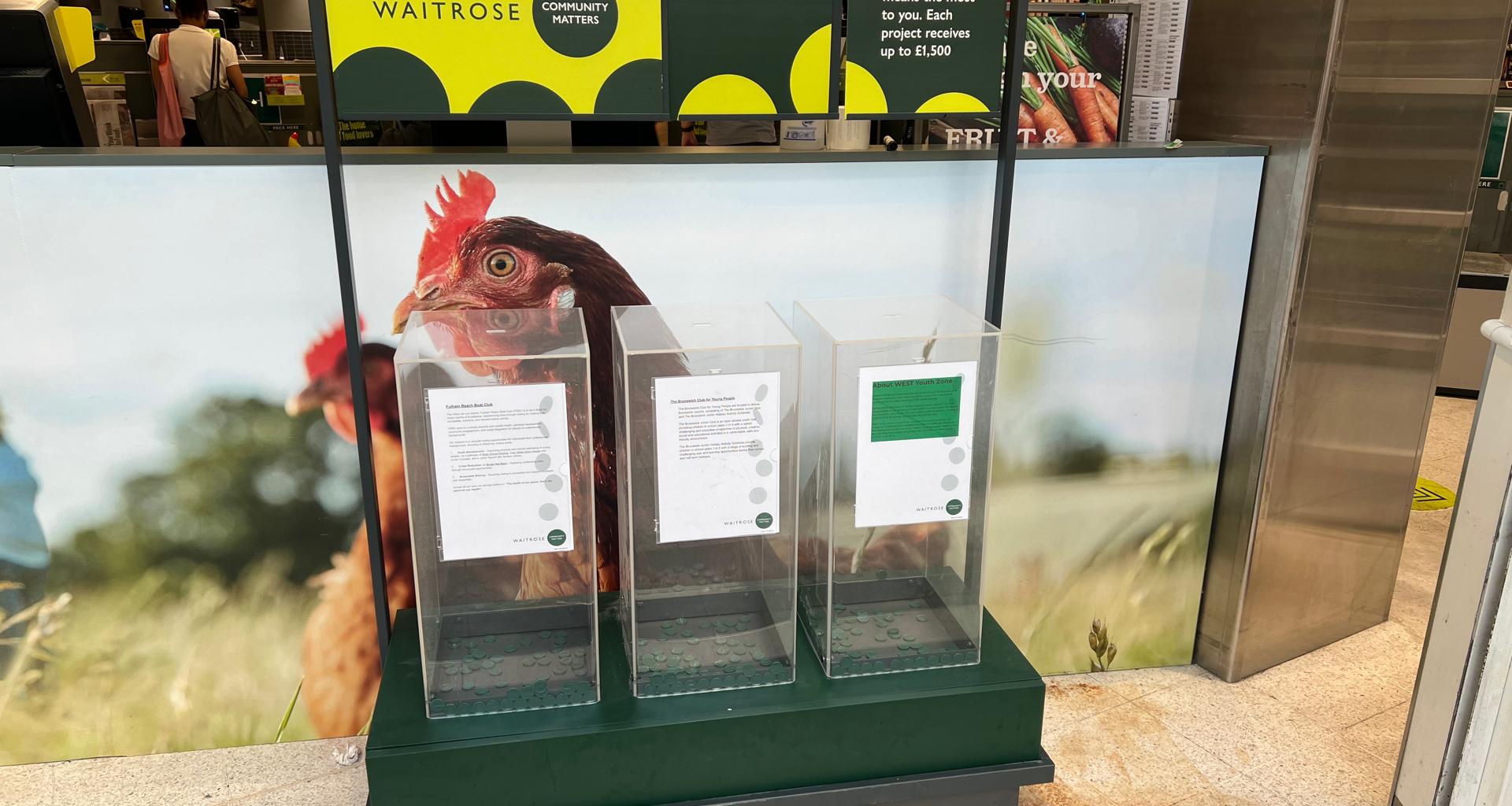 Waitrose charity boxes