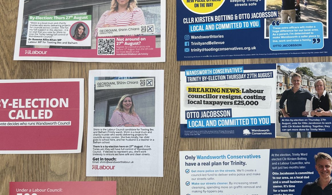 By-election leaflets. Pic: Jon Craig