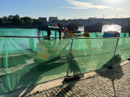 Work on the new Putney Pier