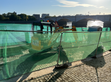Work on the new Putney Pier