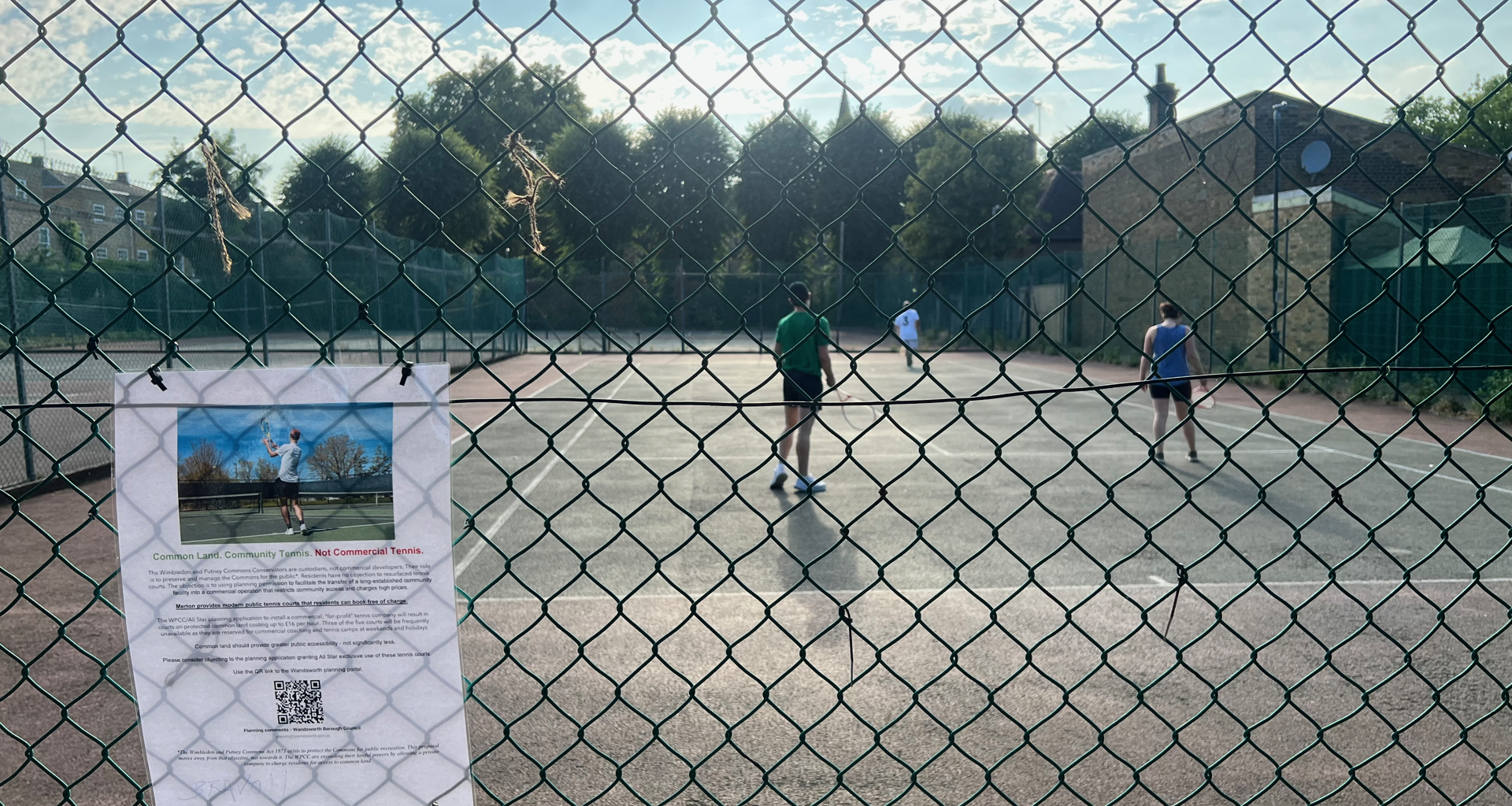 Tennis Courts on Putney Lower Common