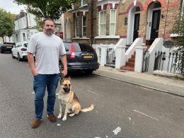 Gareth Melly and Chief on Disraeli Road