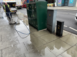 Street cleaning on Putney High Street