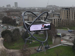 The Wandsworth roundabout advertising structure better known as The Pretzel