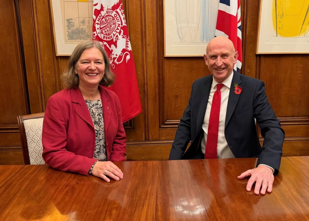 Fleur Anderson MP and John Healey, Chancellor of the Exchequer
