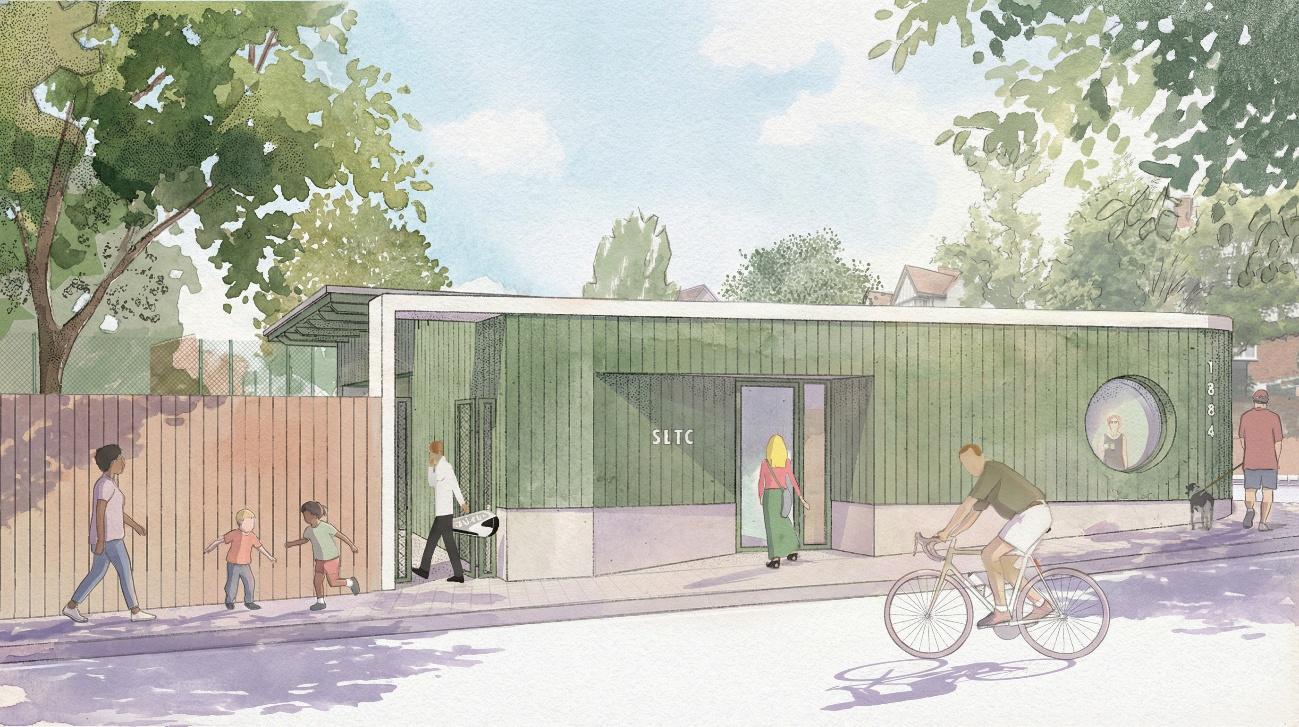 Southfields Tennis Club new clubhouse design