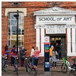 Work shown in the leaflet by Putney School of Art and Design