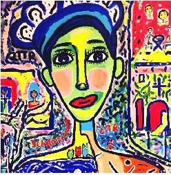 Work shown in the leaflet by Sara Audu
