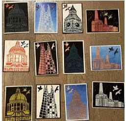 Work shown in the leaflet by Eliza Kearsley
