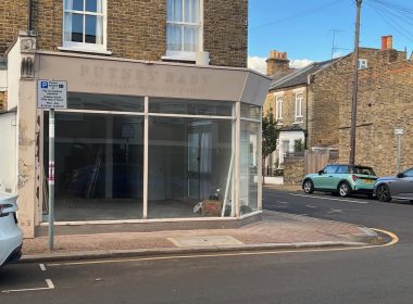 The former Putney Baby Photography shop on Gwalior Road, shut for at least four years. Its owner says it will be a coffee shop.