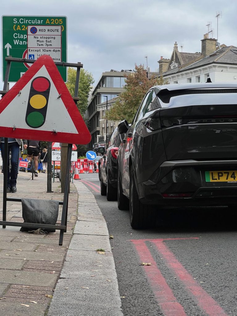 Traffic on Upper Richmond Road